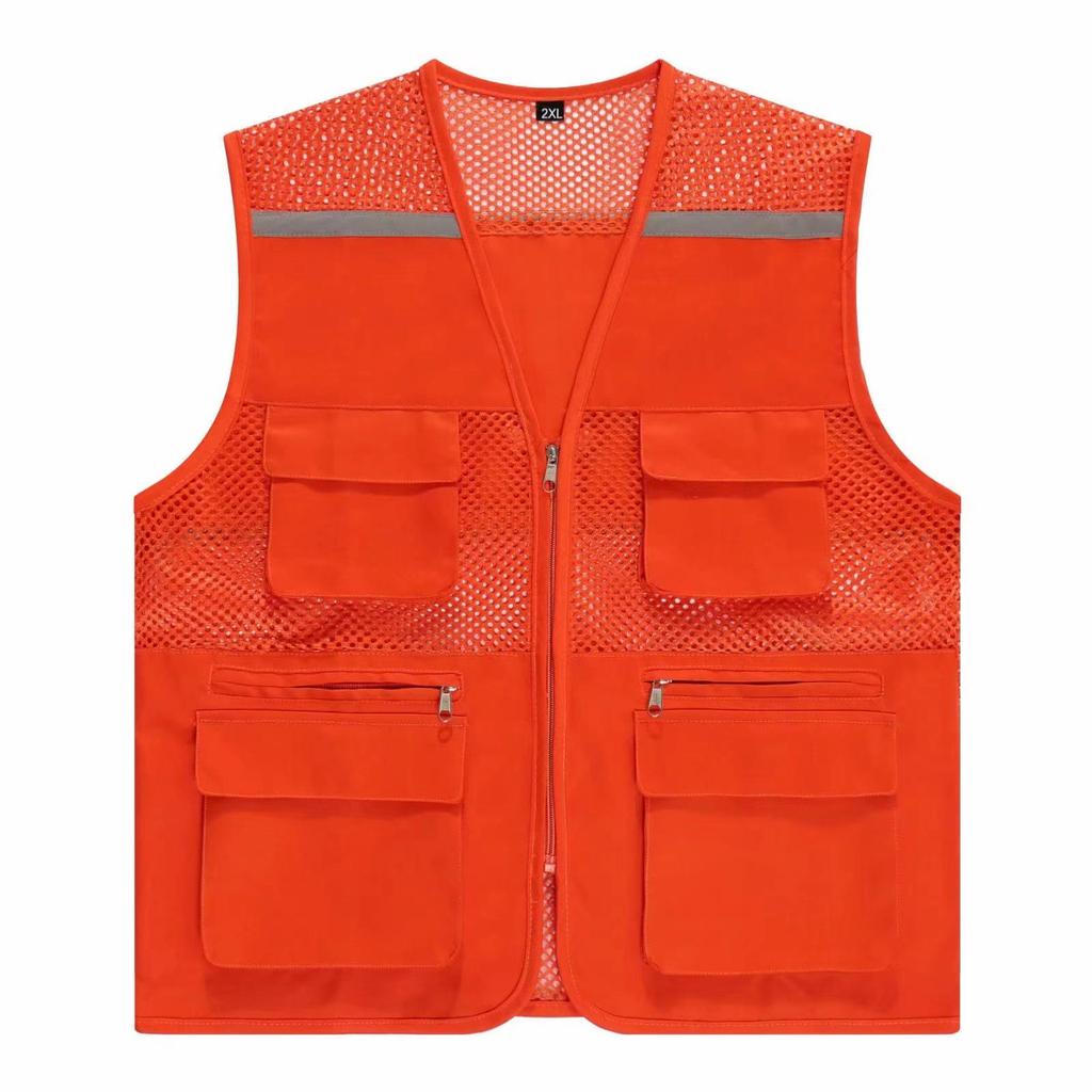 Vlastní logo Prodyšná síťovaná reflexní vesta pro veřejné služby a dobrovolnické aktivity