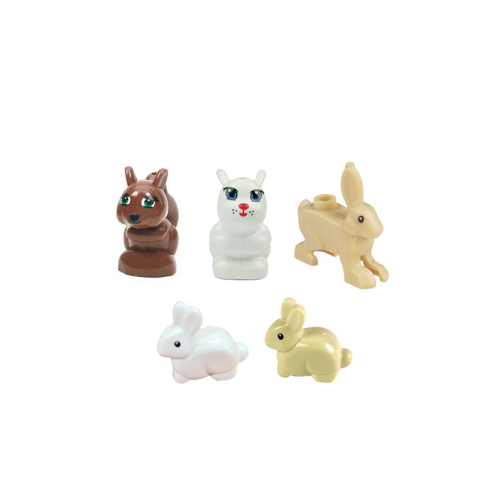 Città Animale Zoo Fattoria MOC Mattoncini Porco Pollo Pecora Coccodrilli Panda Delfino Elefante Gorilla Frutta Aquila Mattoncini Giocattoli A012