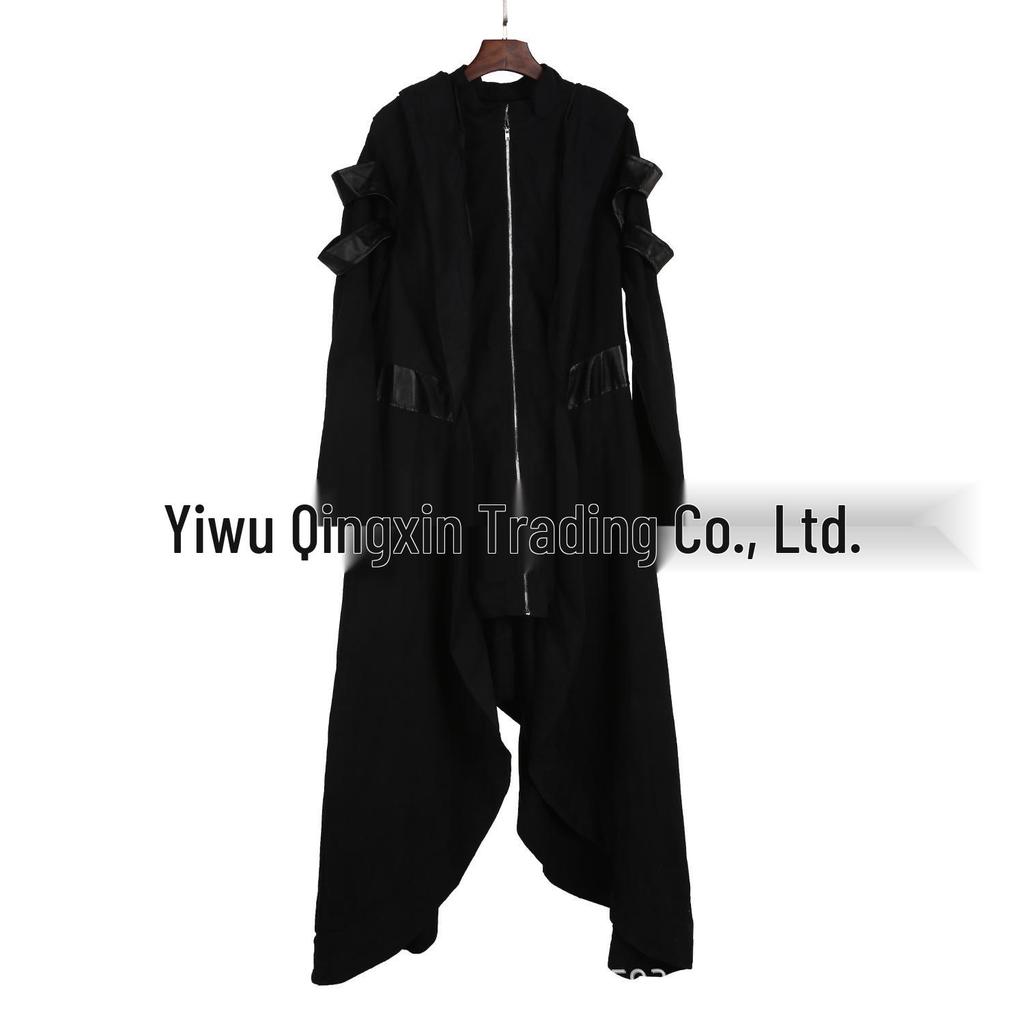 2022 Europe & America Solid Color Hooded Long Sleeve Irregular Women's Top CB8906
