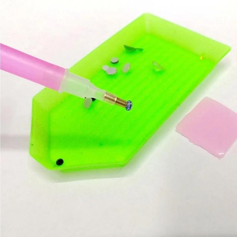 Advanced Pink Nail Art Water Diamond Gemstone Pickup Pen Set for Women's Sexy Nail Art Fingertip Shape Accessories Hand Supplies