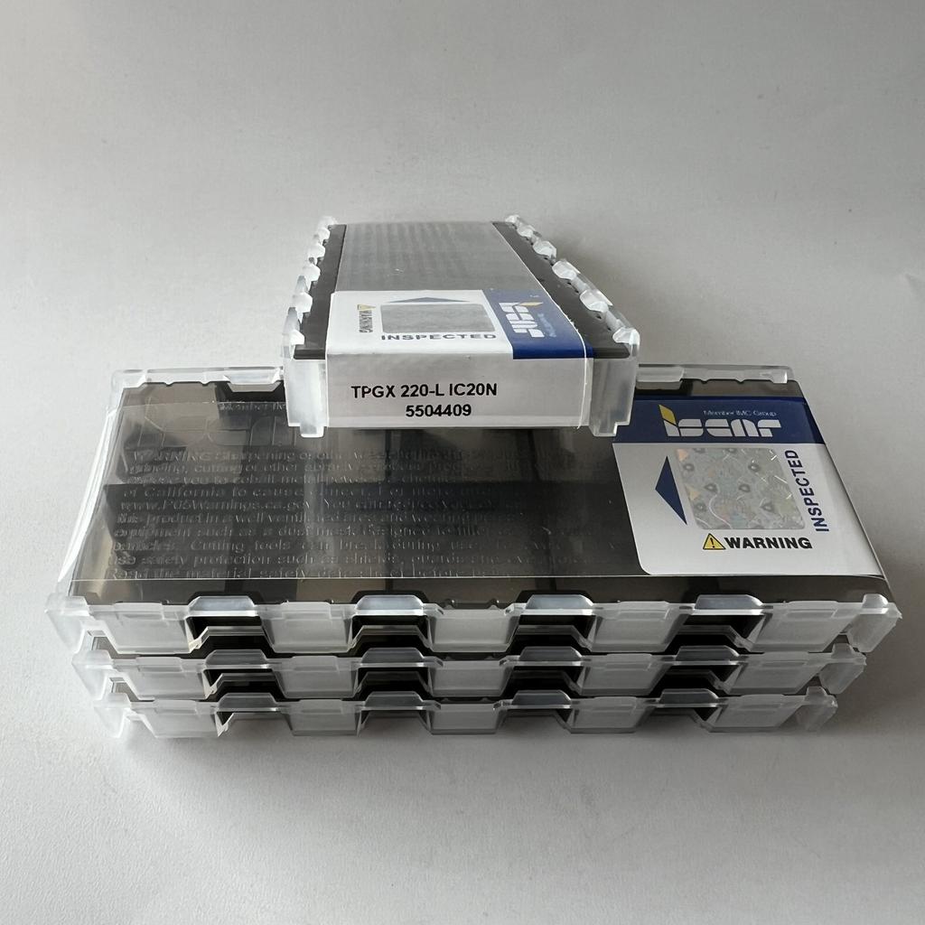ISCAR / TPGX110302-L IC20N / Industrial indexable carbide inserts 10 Pcs