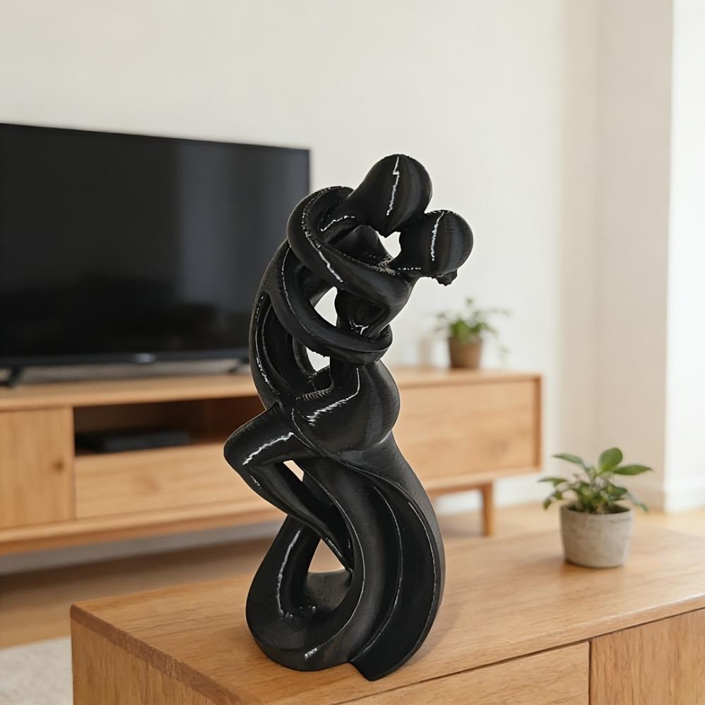 Dancer Tango Sculpture Ornament, Elegant Embrace Couple Ornament, Suitable for Living Room TV Cabinet, Valentine's Day Gift