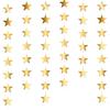 Glitter Gold Star Garland, 5PCS Double Side Star Hanging Bunting Banner Backdrop Stars Twinkle Backdrop Graduation Decorations for Birthday Baby