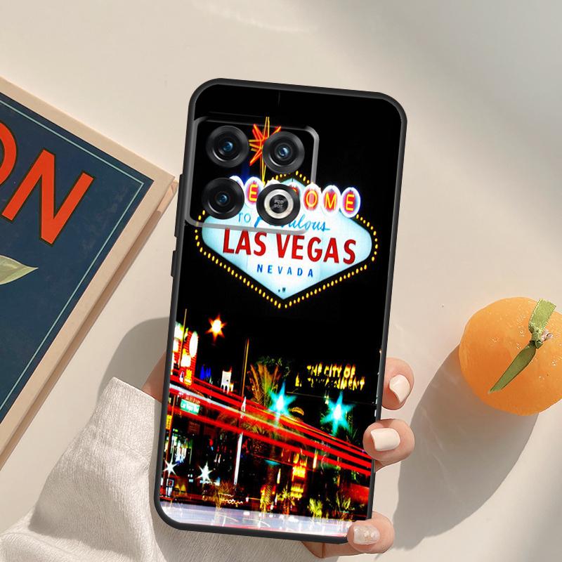 Las Vegas Sign LIGHTS Nevada Rome Case For OnePlus 12R 13R 13T 10R 15 13 12 11 10T 8T Nord CE 4 3 2 Lite N20 N30 Nord 5 Cover