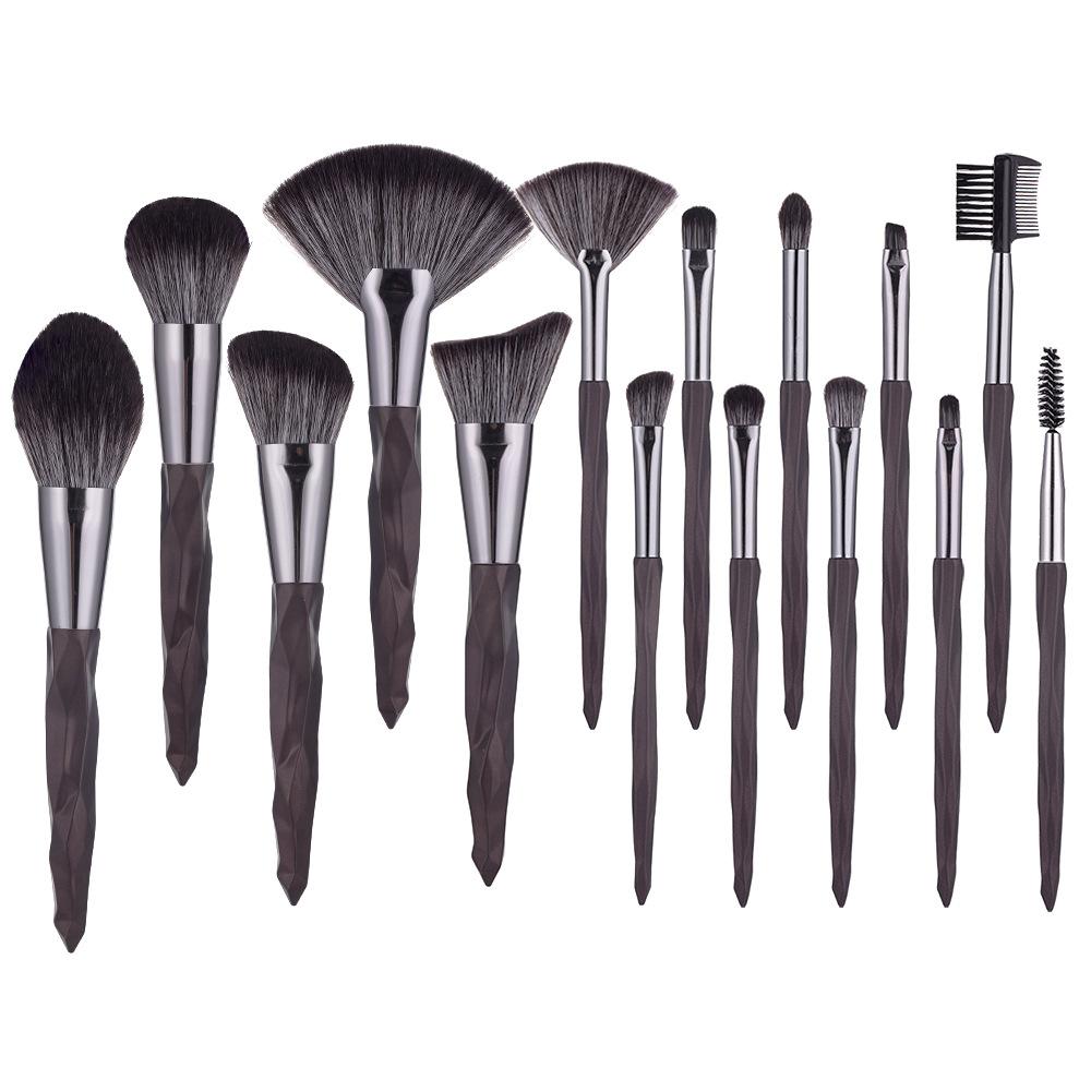 15 Diamond Makeup Brush Set Soft Eyeshadow Brushes Full Makeup Tools