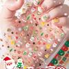 Christmas Cartoon Nail Stickers for Girls - Cute Decorative Journal Patterns for Kids