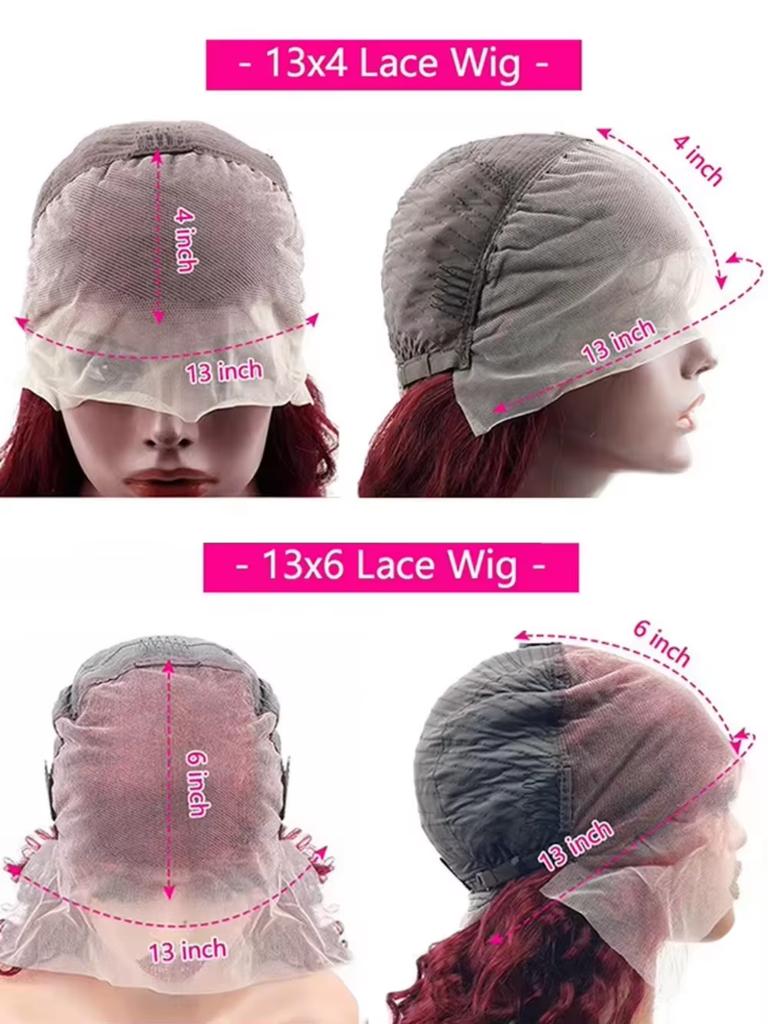200 Density 13x4 13x6 Full Frontal Lace 99j Burgundy Preplucked Colored Straight Frontal Wig HD Transparent Lace Human Hair Wigs