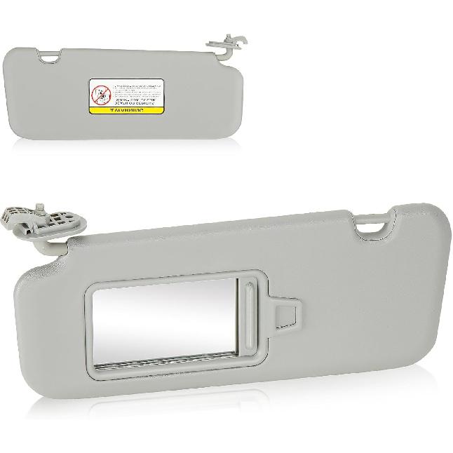Left Driver Side Sun Visor Without Light Fit For Hyundai Elantra 2017 2018 , Replaces For 85210F2100TTX Gray