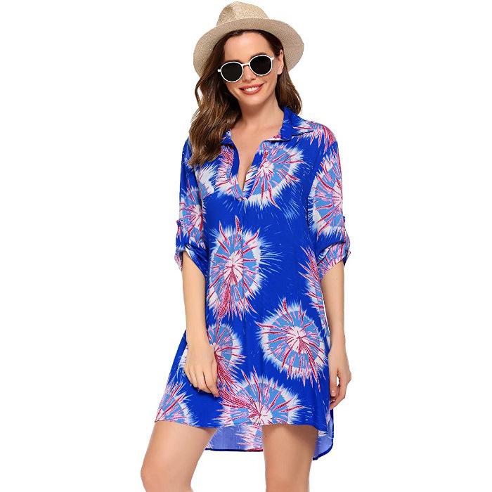 European & American Women's Swimwear Beach Cover-up Shirt and Bikini Beach Skirt
