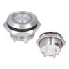 5Pcs Momentary Push Button Switch Metal Auto Reset Ultra Thin Waterproof With LED 16mmDC3~6V Blue