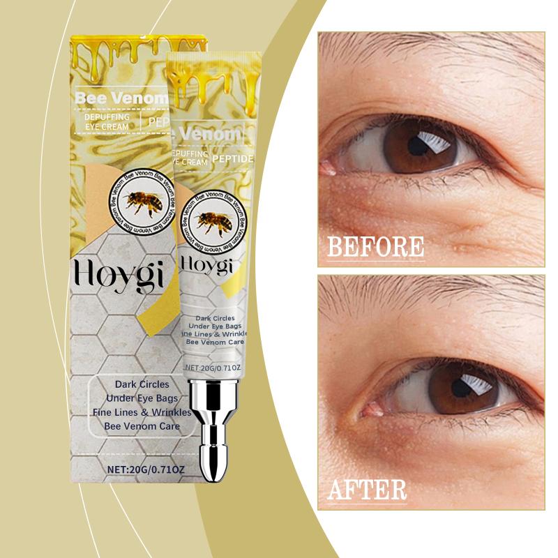 Hoygi Bee Venom Eye Serum Remove Eyes Bags Improve Dark Circles Anti Puffiness Fade Fine Lines Lifting Eye Care Cream Stick 20G one size