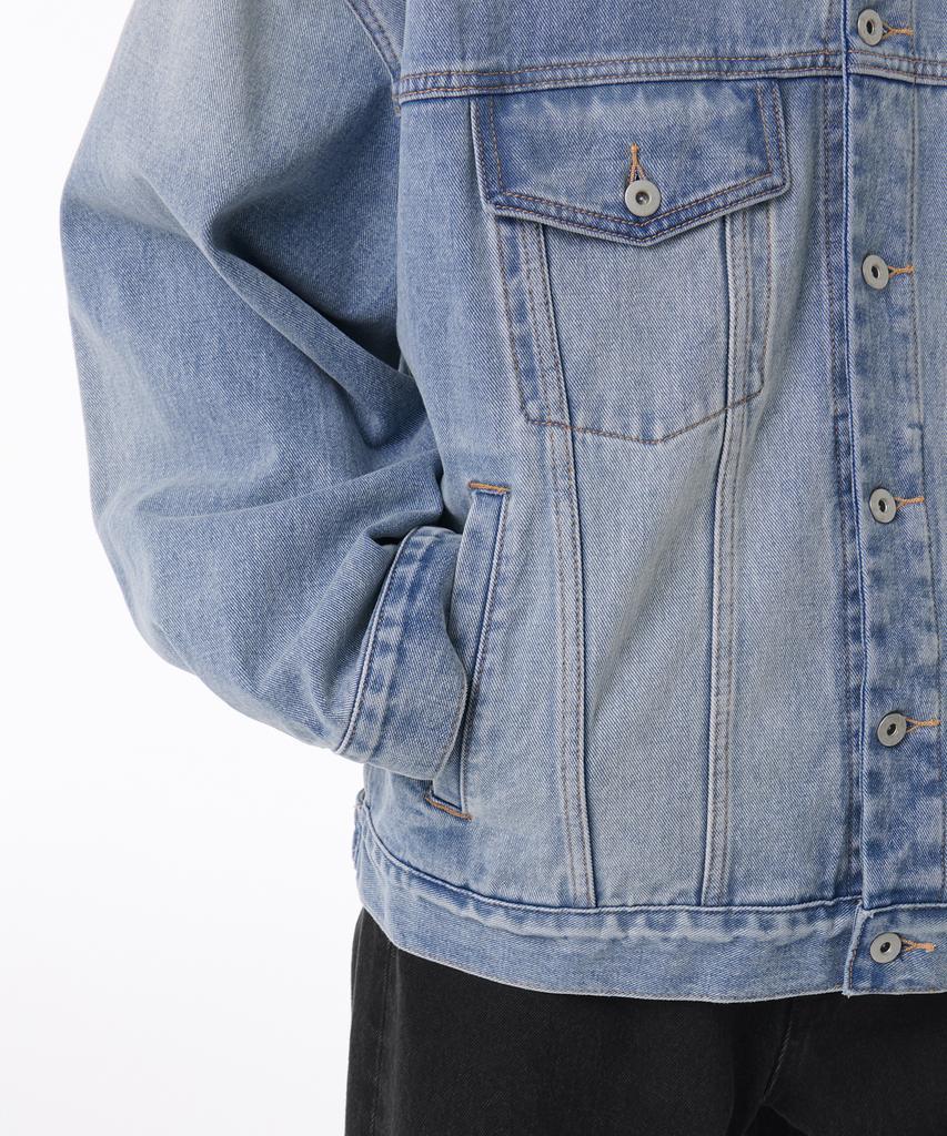Musinsa Standard Extra Oversized Denim Trucker Jacket [Light Indigo]