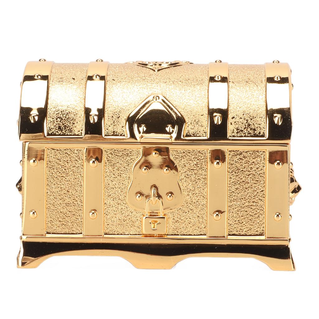 Vintage Jewelry Box Gold Color Retro   Zinc Alloy Scratch Proof Small Jewelry Box for Rings rrings Necklace