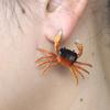 Creative Pink Crab Ear Stud Unique Crab Claw Stud Earrings Trendy Crab Earrings  Girls