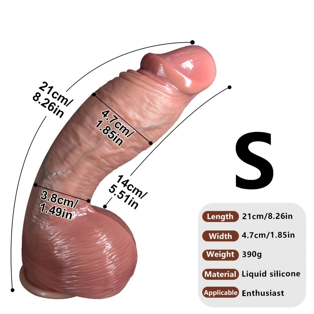 11" Riesiger Dicker Silikondildo, Realistisches Penisspielzeug mit doppelter Dichte und Adern, mit starkem Saugnapf, XXXL Großer Stimulator für Paare