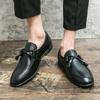 High Quality Leather Men Tassel Loafers Dress Shoes Slip On Male Shoes Casual Shoes Man Party Wedding Footwear Big Size 38-47