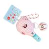Cute Bag Charm Pendant Keyring Plush Tennis Racket Braided Rope Keychain Bag Charm for Backpack Purse Handbag Decoration