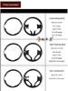 Carbon Fiber Steering Wheel Cover for New Fit, Vezel, XRV, Greiz, Crider - Protection & Modification Sticker.