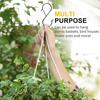 12 Pack Large S Hooks for Hanging, 5 inch Heavy Duty Metal S Hooks with Safety Buckle S Shaped Hooks Pot Rack Closet Hooks for Hanging Plants,