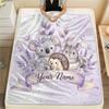 Custom Name Customizable Animal Banner ArtFlannel Blanket, High quality Comfortable for All Seasons, Home Decor, Warmth and Comfort