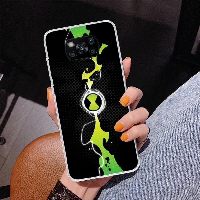 Cartoon Ben 10 Phnoe Case for Xiaomi Poco X5 X6 X7 Pro X4 Gt F7 Ultra M8 M7 Redmi 15C 15 13C 13 12C 12 Unique Cover Coque Poco X