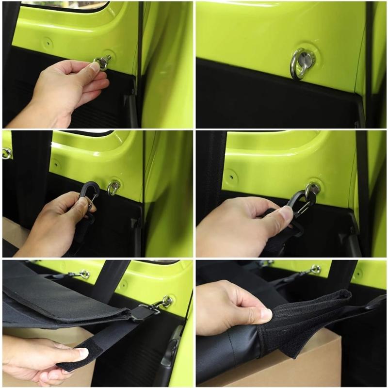 Multifunctional Rear Trunk Parcel Shelf Load Shade Luggage Net Cargo Cover Storage Bag for Jimny JB64 JB74 Oxford Cloth