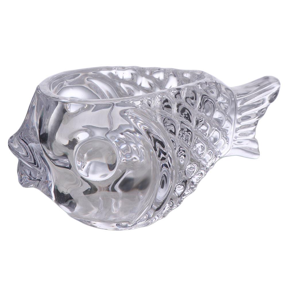 Transparent Fish-shaped Glass 3D Cocktail Cup Cocktail Tool Pufferfish-shaped Glass Cup  Home Bar