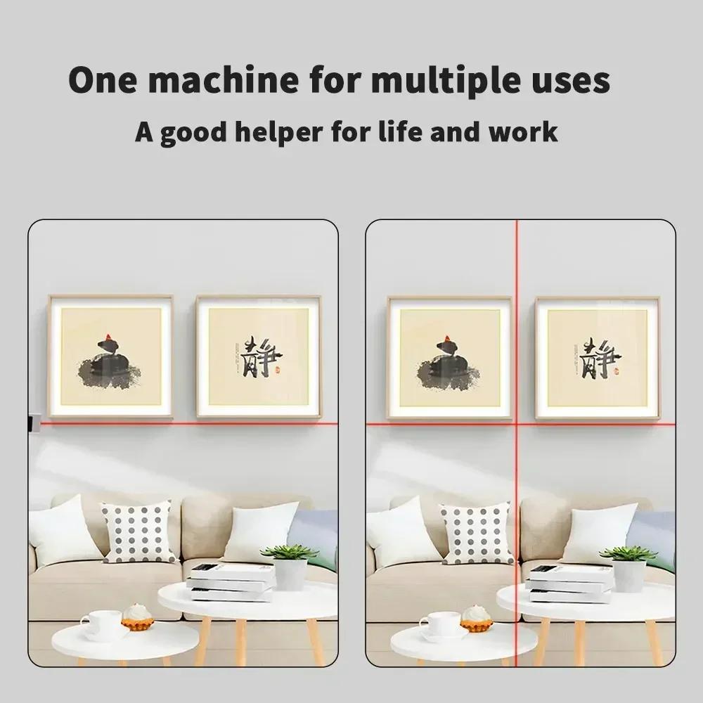 Typ-C Lade Digital Neigungsmesser Laser Winkelmesser Winkel Messen Laser Level Lineal Laser Messung Winkel Werkzeuge