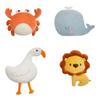 40cm Kawaii Whale Goose Crab Lion Plush Toys Stuffed Animals Doll Soft Sofa Pillow Cushion Baby Kids Children Birthday Gifts