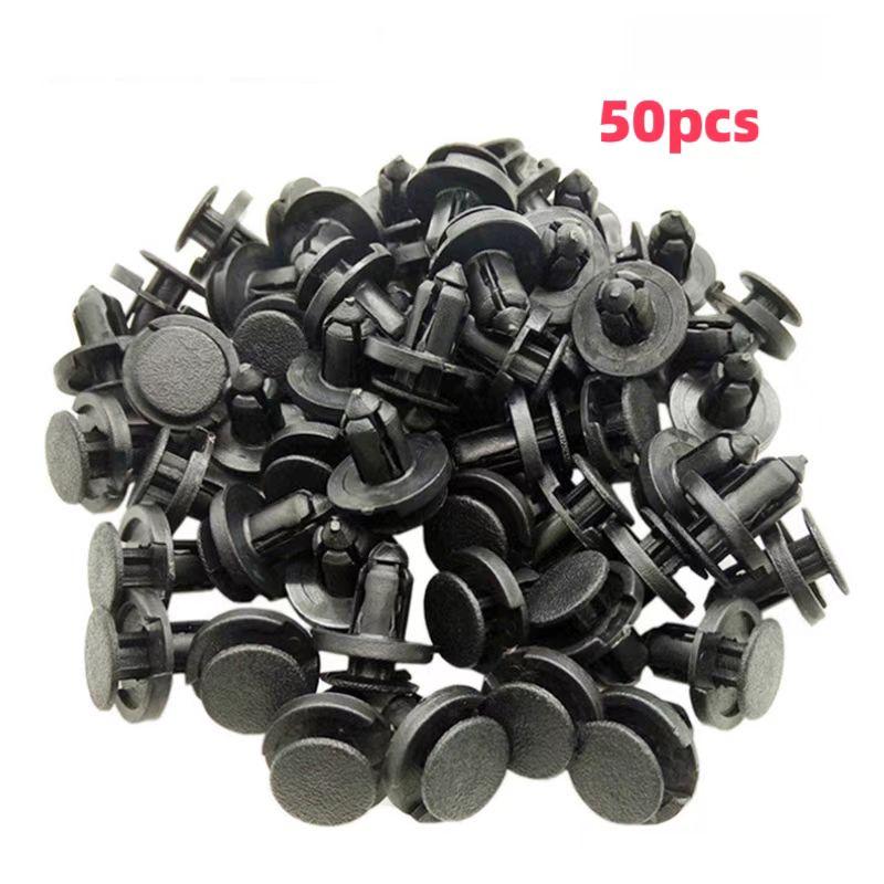 

10/20/50 шт., 8 мм, диаметр 8 мм, черный автомобильный бампер, дверная панель, зажимы для подкрылка крыла, фиксатор, пластиковые автомобильные крепления, заклепки, зажимы