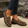 Women Sneakers Fashion Leopard Patchwork Slip-on Loafers Shoes Women Chunky Heel Platform New Casual Plus Size Sneakers Women