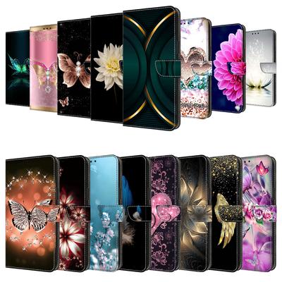 Pénztárca tok kártyatartóval Virágos PU bőr tok Kickstand csuklópánt Ütésálló fedél Google Pixel 6 6A 7A 3A 4A 5A 8Pro 6Pro 5XL telefonhoz