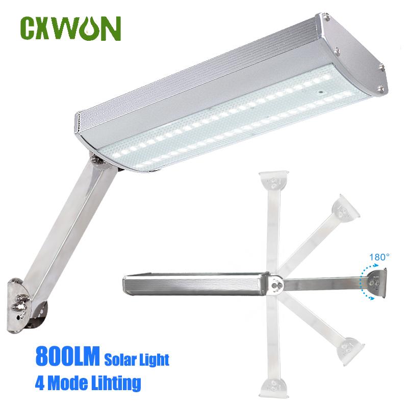 

1000LM Солнечный уличный фонарь, уличный радарный датчик, солнечные светильники для сарая, 4 режима освещения, алюминиевый сплав, охранные прожекторы для сада White белый