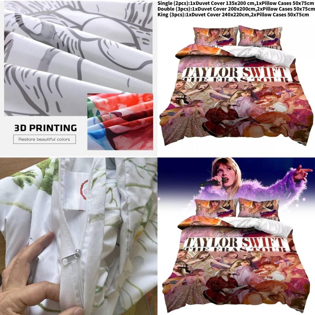 Taylor Swift Character Digital Print Bedding Set For Modern Bedroom Decor