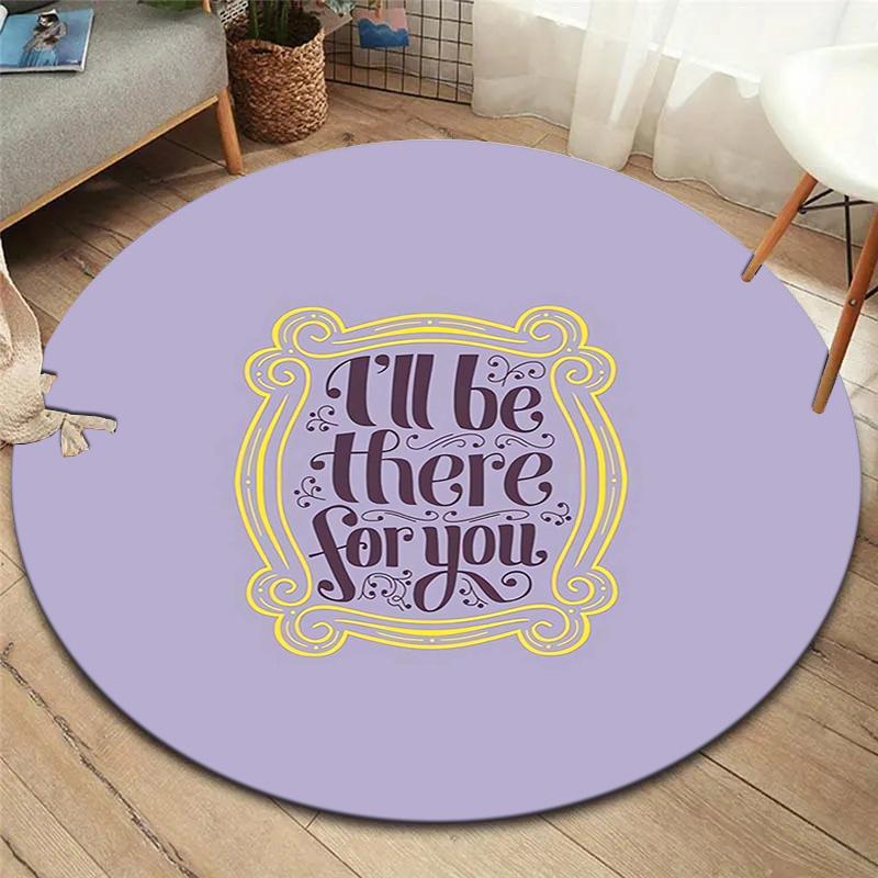 

Круглий килим Vortex Crossing Gate, Килимок для вітальні, спальні, біля дивана, дитячої кімнати, Нековзкий килимок для підлоги 80cmx80cm