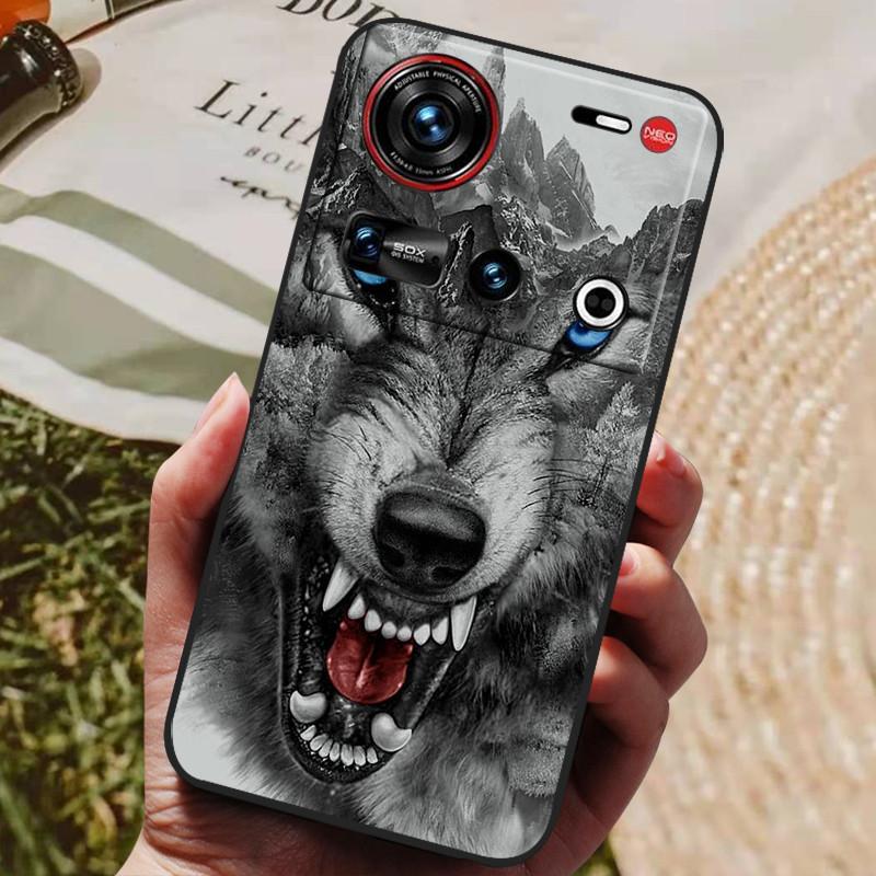 Pro pouzdro ZTE Nubia Z70 Ultra 5G 6,85'' Černé silikonové TPU měkký kryt telefonu pro Nubia Z70 Ultra Ochranné zadní kryty Z 70 Ultra