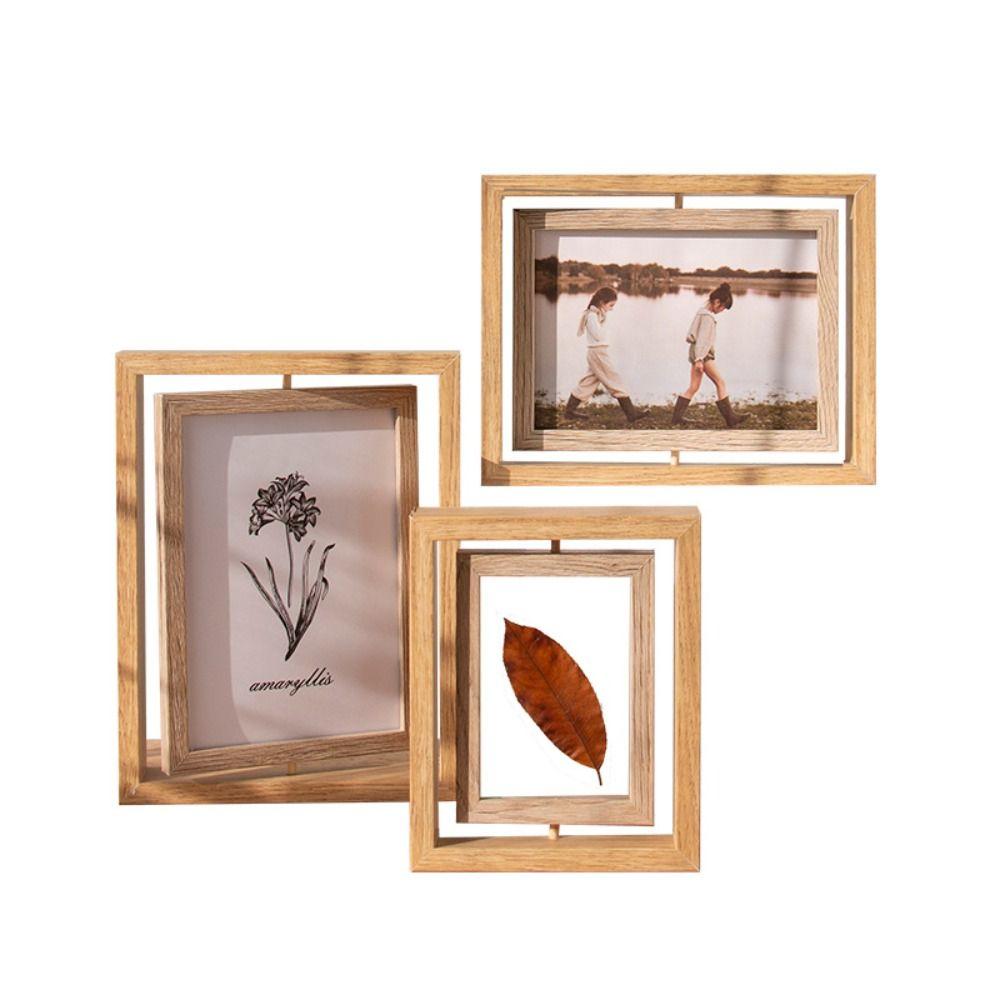 6/7/8 Inch Photo Frame Stand Resin DIY Display Frame Crafts Hollow Picture Frame  Living Room