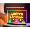 Led Note Board with Colors Acrylic Set Glowing Desktop Sign Letter Memo Painting Manual Multiple Light Colors for Classroom Home Decor Office Gift