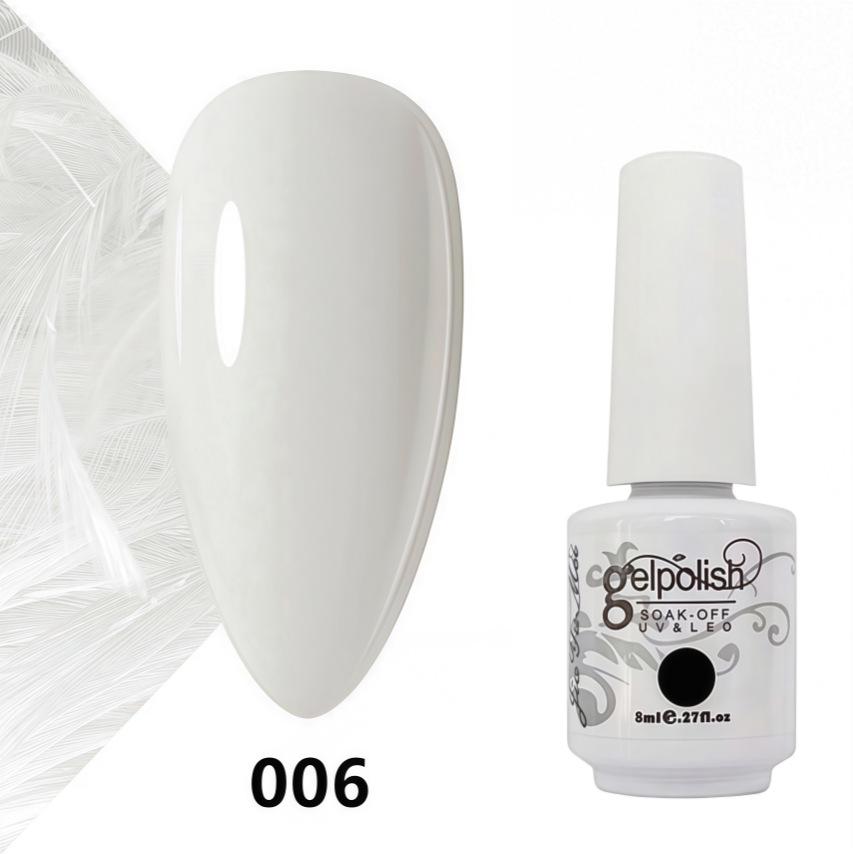 Amber Gel Polish Set: Gel Polish Manicure Kit with Whitening, Base Coat, and Sealer.