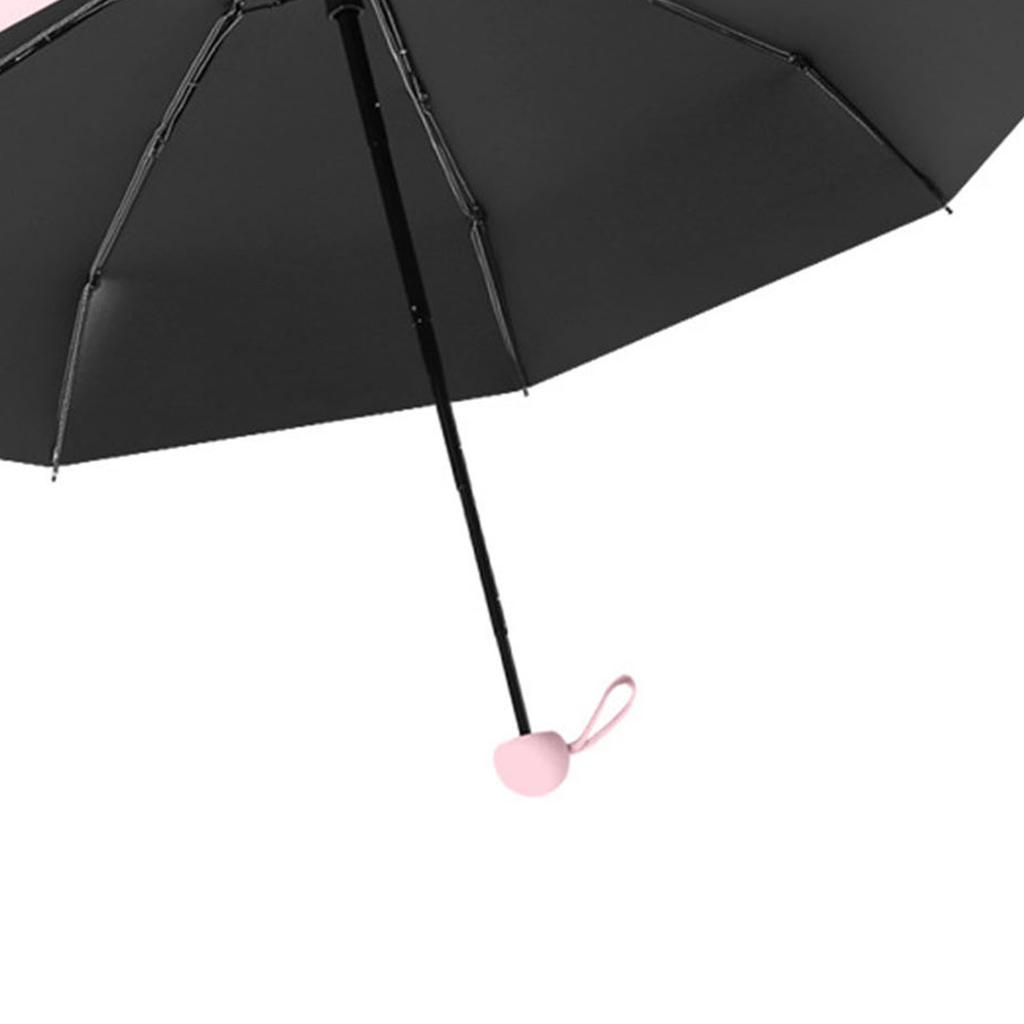 Folding Umbrella 5 Fold Waterproof Comfortable Handle Tarpaulin Plastic Portable Umbrella for Sunny