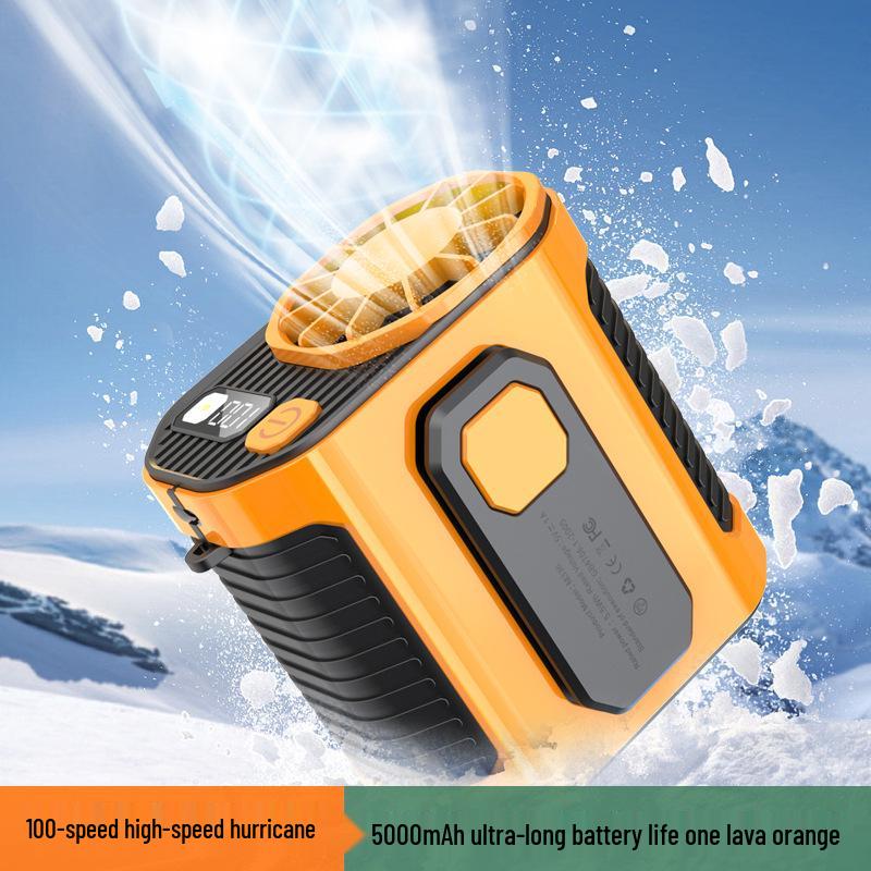 

Portable High-Speed Cooling Clip-On Waist & Neck Fan for Outdoor Sports 9.1*7.9*9.7 cm