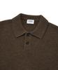 COVERNAT Lambswool Collared Knit Beige