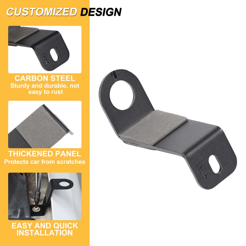 For VW Volkswagen Amarok 2011-2018 Carbon Steel Car Hood Side Flagpole Stand Antenna Bracket Modification Accessories