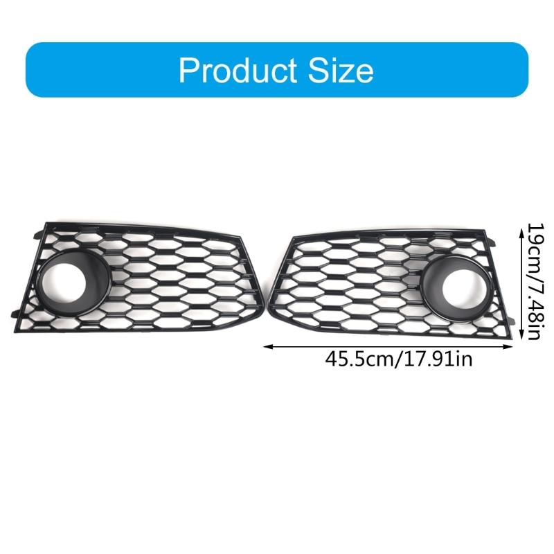 4G8807682G Automotive Accessories Bumper Fog Lamp Grille Trim for 14-18 4G8807681G Car Front Fog Light Grille Cover