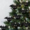 Halloween Geist Fledermaus Weihnachtsbaumschmuck Kugeln, Galvanisierte Mattfarbe Kugeln, Weihnachtsbaum Hängedekorationen, Party Set