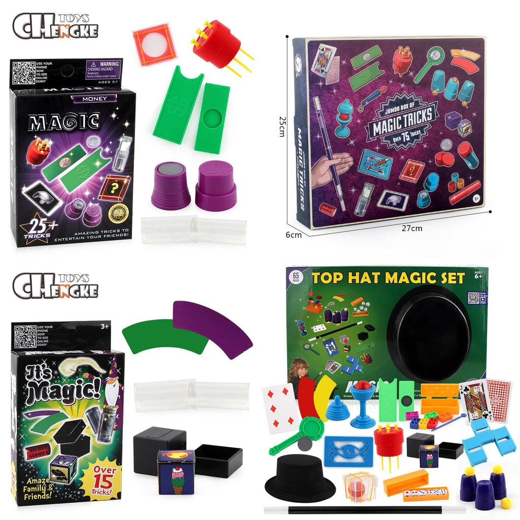 Magic Trick Set For Kids With Plastic Props And Stage Performance Skills For Holiday Gifts
