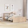 VidaXL Bed Frame with Headboard Without Mattress 120x190 Cm 3306009