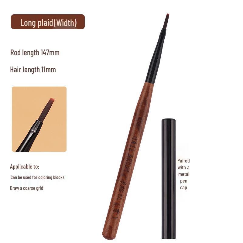 Rosewood Ultra-Fine Nail Art Pen - Long Liner for Flowers, Plaid, Gradient Gel Polish