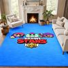 Brawl Stars Carpet Door Mat for Living Room or Bedroom Protective Mat Under Chair Office Decoration Christmas Gift Birthday Present