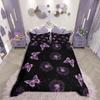 Homewish Flying Butterfly Duvet Cover SetChic Flower For Teens Bedding SetAbstract Gradient Decor